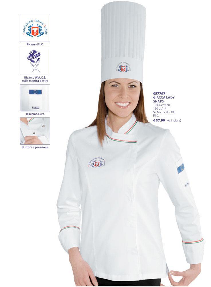 Giacca Cuoco FIC Lady Snaps