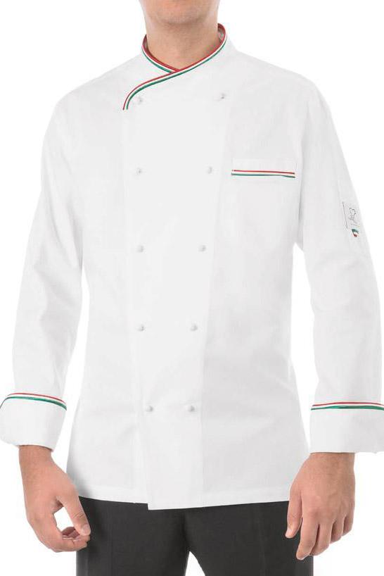 Chef Jacket Italia White
