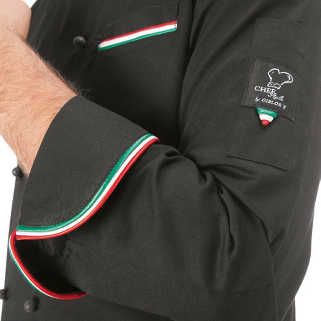 Giacca Cuoco Italia Nera